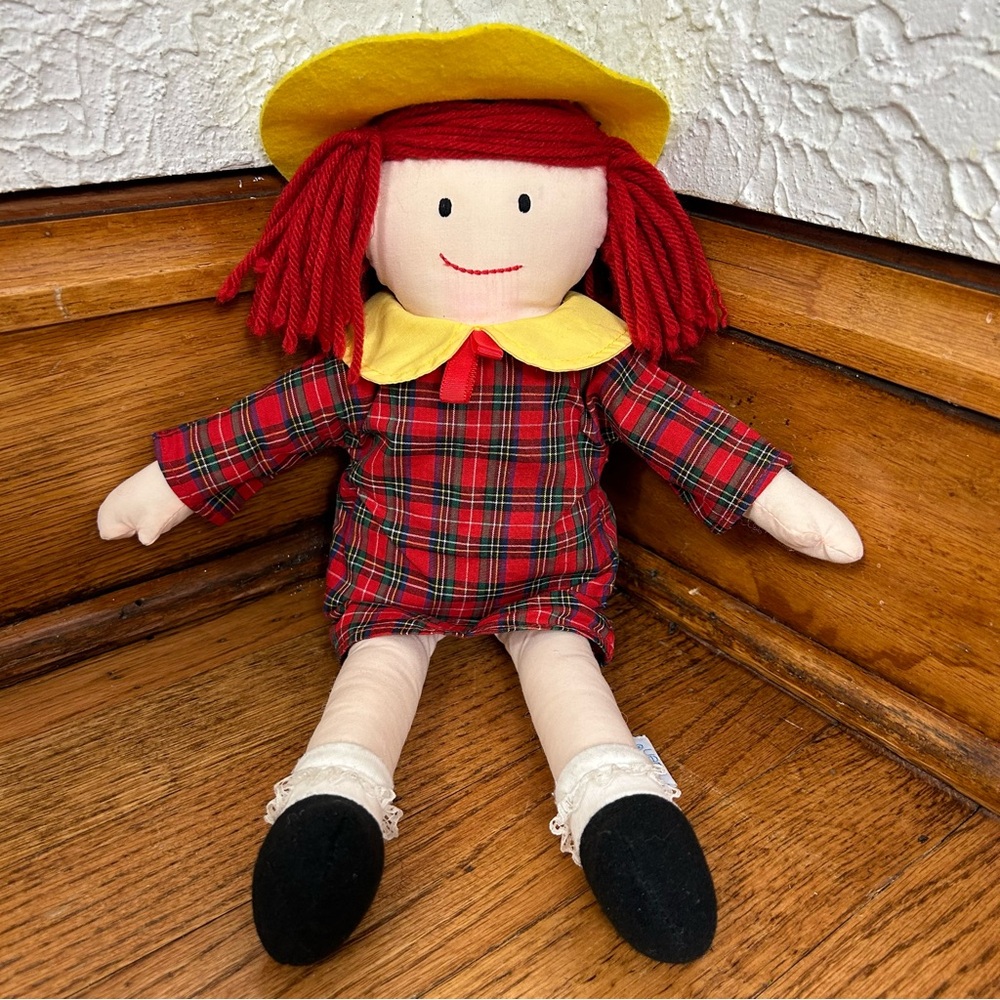 Vintage 1994 Madeline Stuffed Plush 15” Doll By EDEN